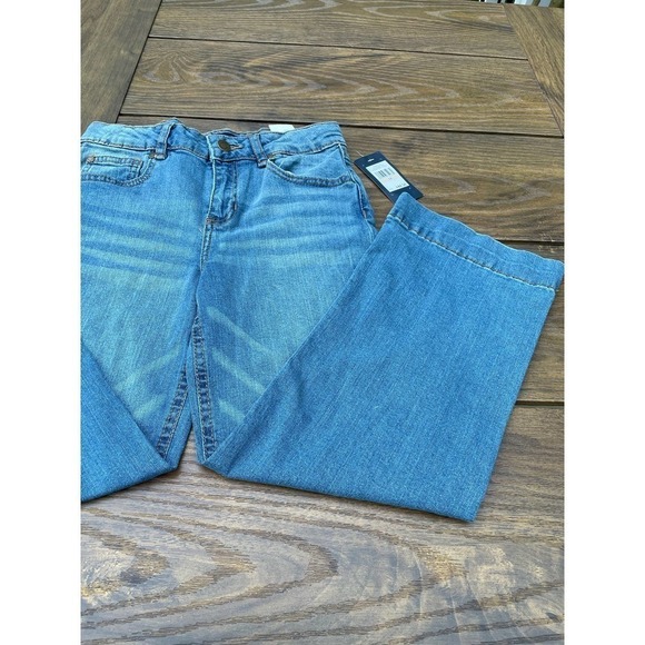 Girls (7-16) Tommy Hilfiger Crop Wide Leg Jeans 12 boho  blue - Picture 3 of 7
